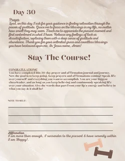30 Day Fitness Journal